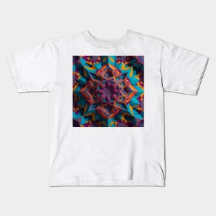 Kaleidoscope of geometric patterns Kids T-Shirt